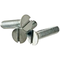 Slot Flat Machine Screw Zinc